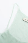 SWAYING/KNIT fishtail patchwork suspender dress SW24SS2L33 light green